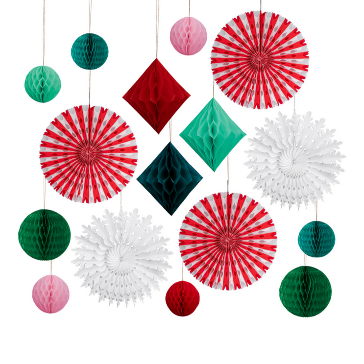 Christmas Honeycomb Decoration Kit