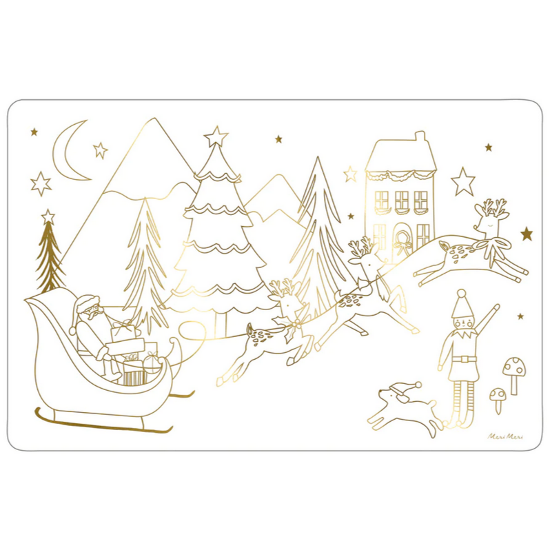 Christmas Coloring Placemats -8pk