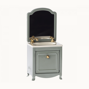 Sink Dresser with Mirror for Mouse - dark mint