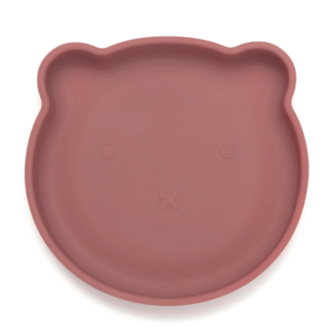 Silicone Suction Plate - mahogany