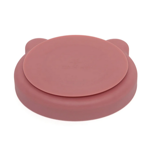 Silicone Suction Plate - mahogany