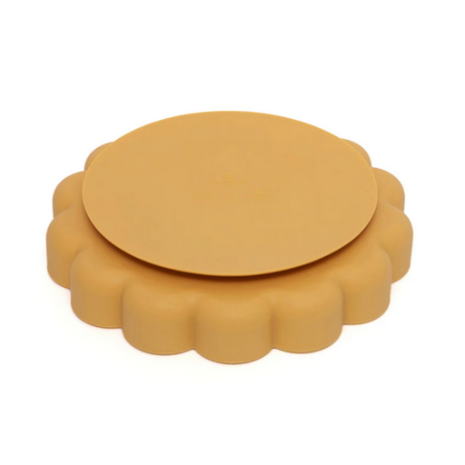 Silicone Suction Plate Lion - ochra