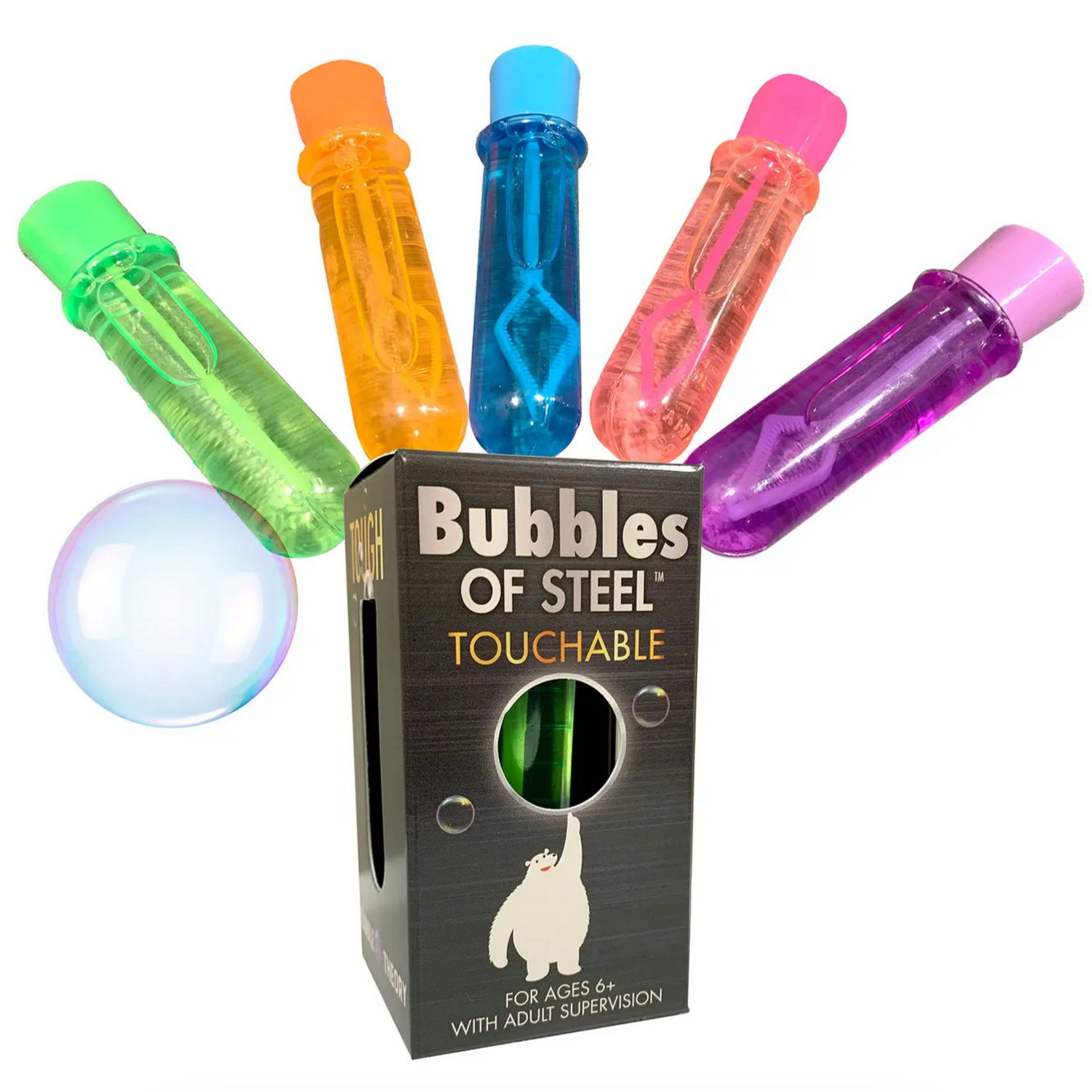 Bubbles of Steel: Touchable and Heroic Bubbles (4-14yrs)