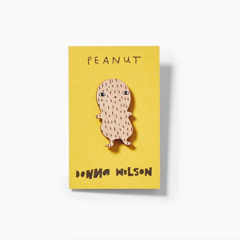 Peanut Pin Badge -Donna Wilson