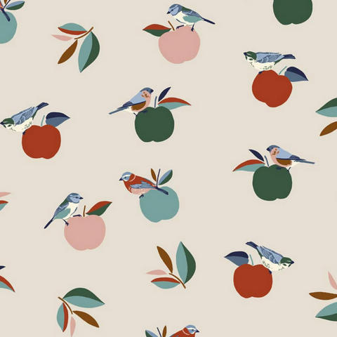 Minikane Komplices - "Mama" Apple Birds Tote Bag