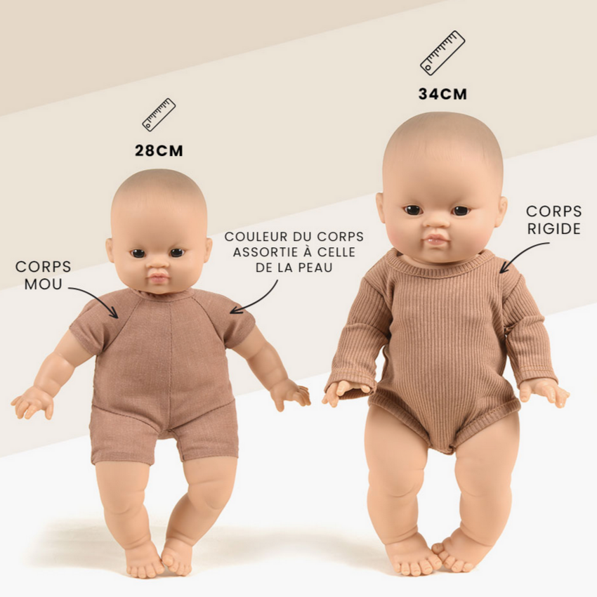 Baby Doll - Oscar Doll-brown eyes 28cm/11in