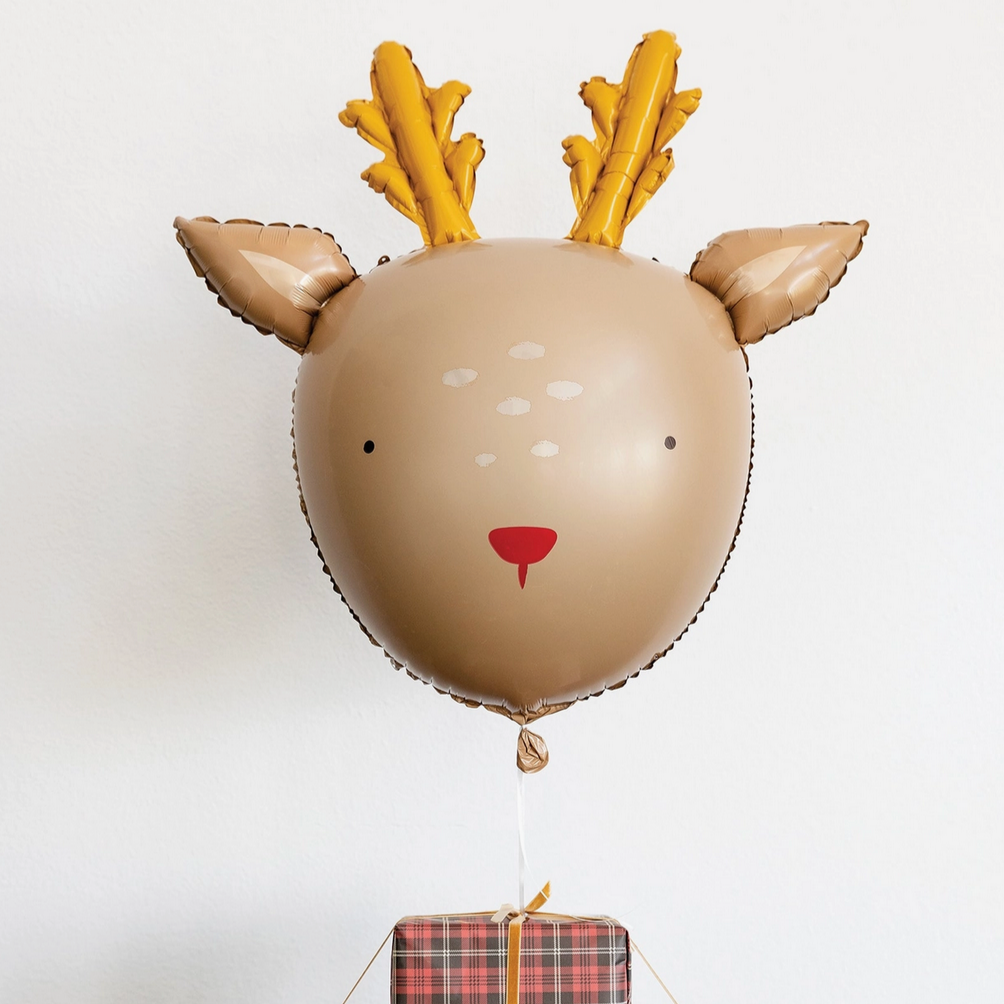 Dear Rudolph Reindeer Mylar Balloon