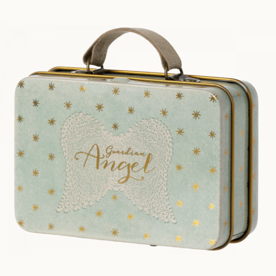 Angel Mouse in Suitcase