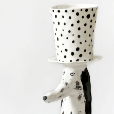 Plant Pot Dog with Spots -Eleonor Boström