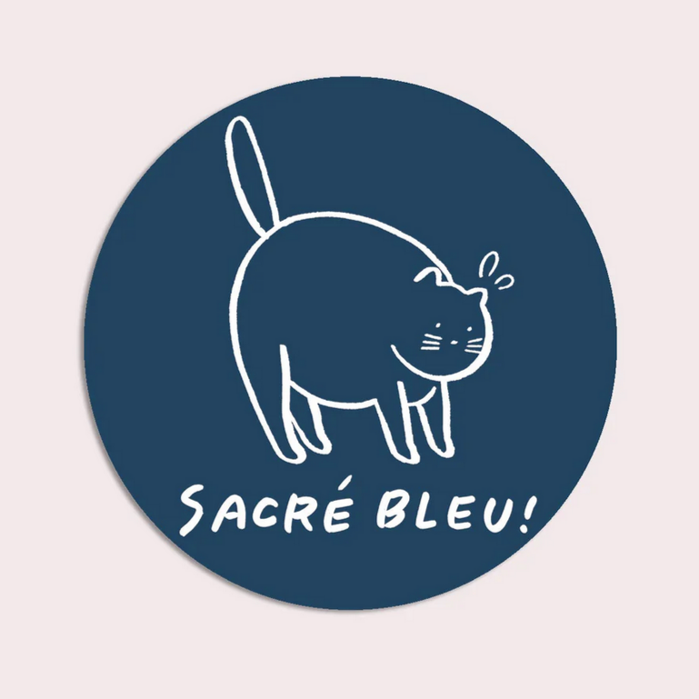 Sacré Bleu Vinyl Sticker