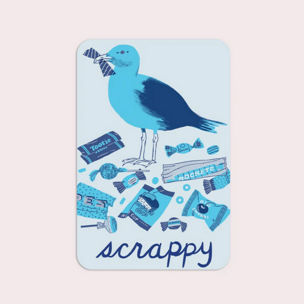 Scrappy Seagull Vinyl Sticker