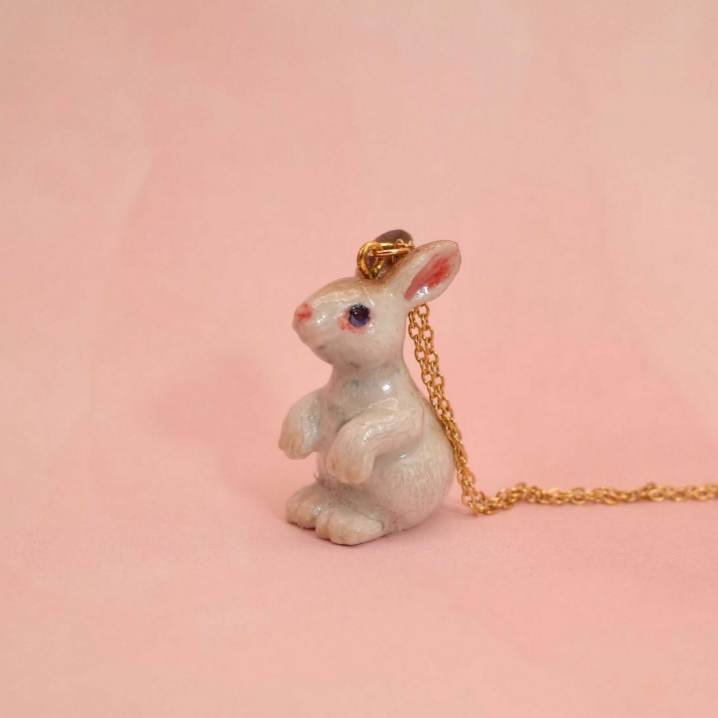 White Rabbit Necklace