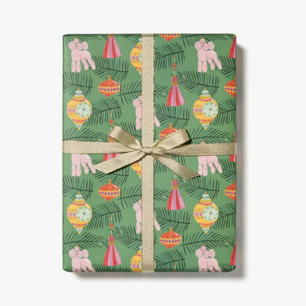 Christmas Poodle Wrap -single sheet