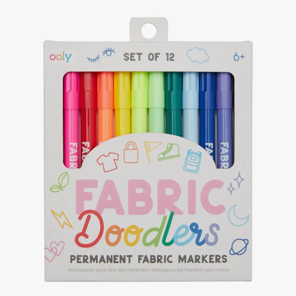 Fabric Doodlers Markers - Set of 12