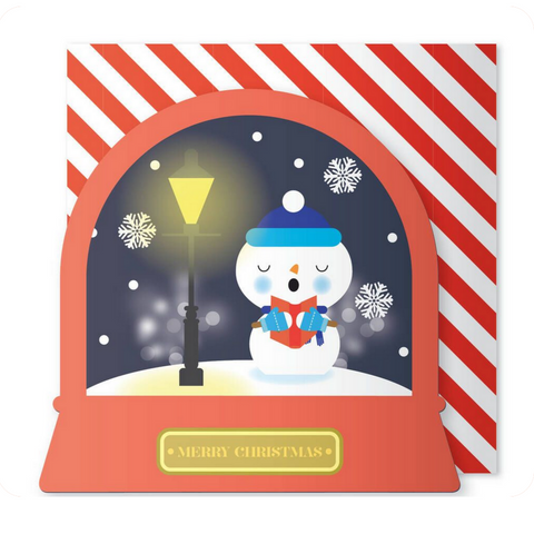 Xmas Snowglobes - Snowman -Christmas