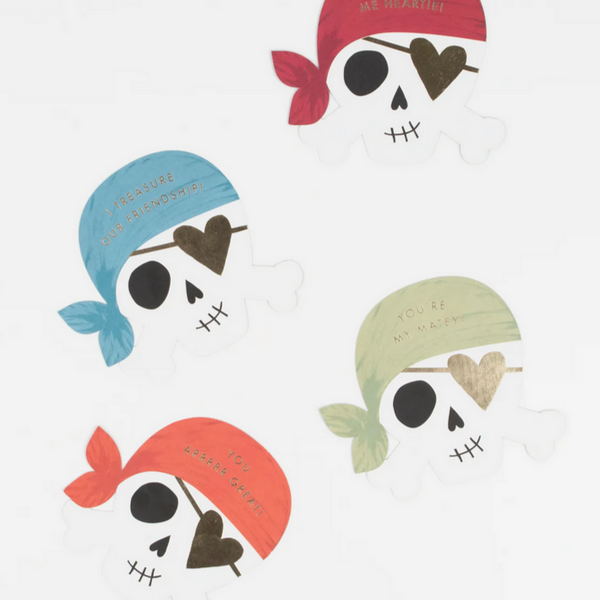 Pirate Valentine Cards Set (24pk)
