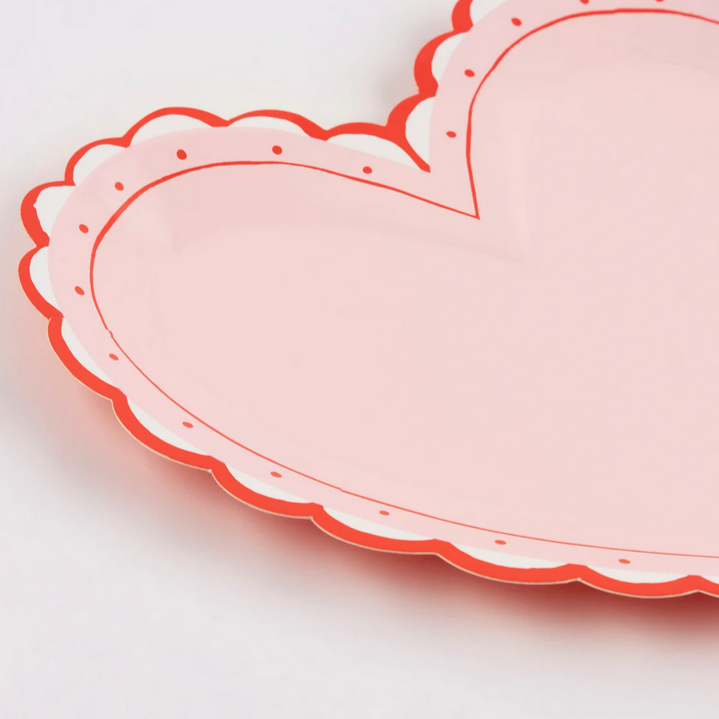 Lacy Heart Large Plates (8pk)