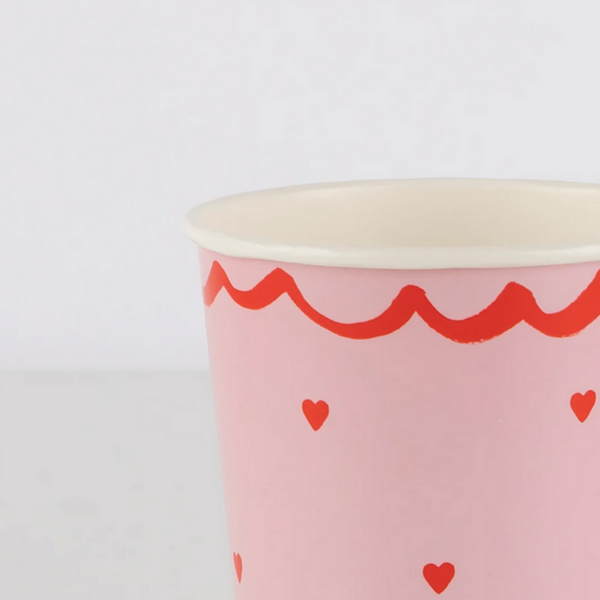 Lacy Heart Cups (pk 8)