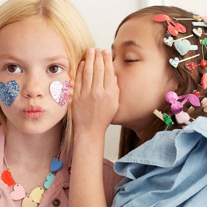 Felt Heart Hair Clips