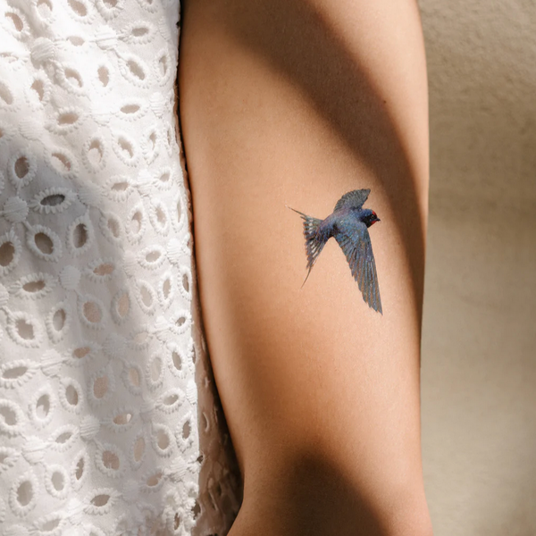 Bluebird Tattoo Pair