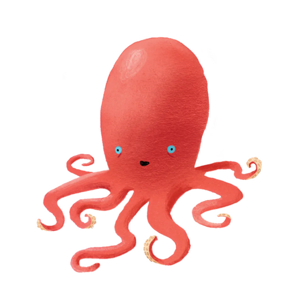 Ruby Octopus Tattoo Pair