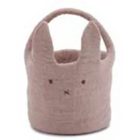 Felt Big Bunny Basket -lavender