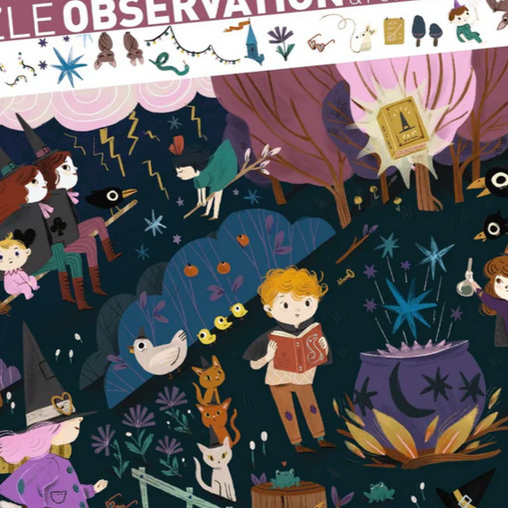 Sorcerers Apprentices Observation Jigsaw Puzzle + Poster -Lucille Michieli 54pcs