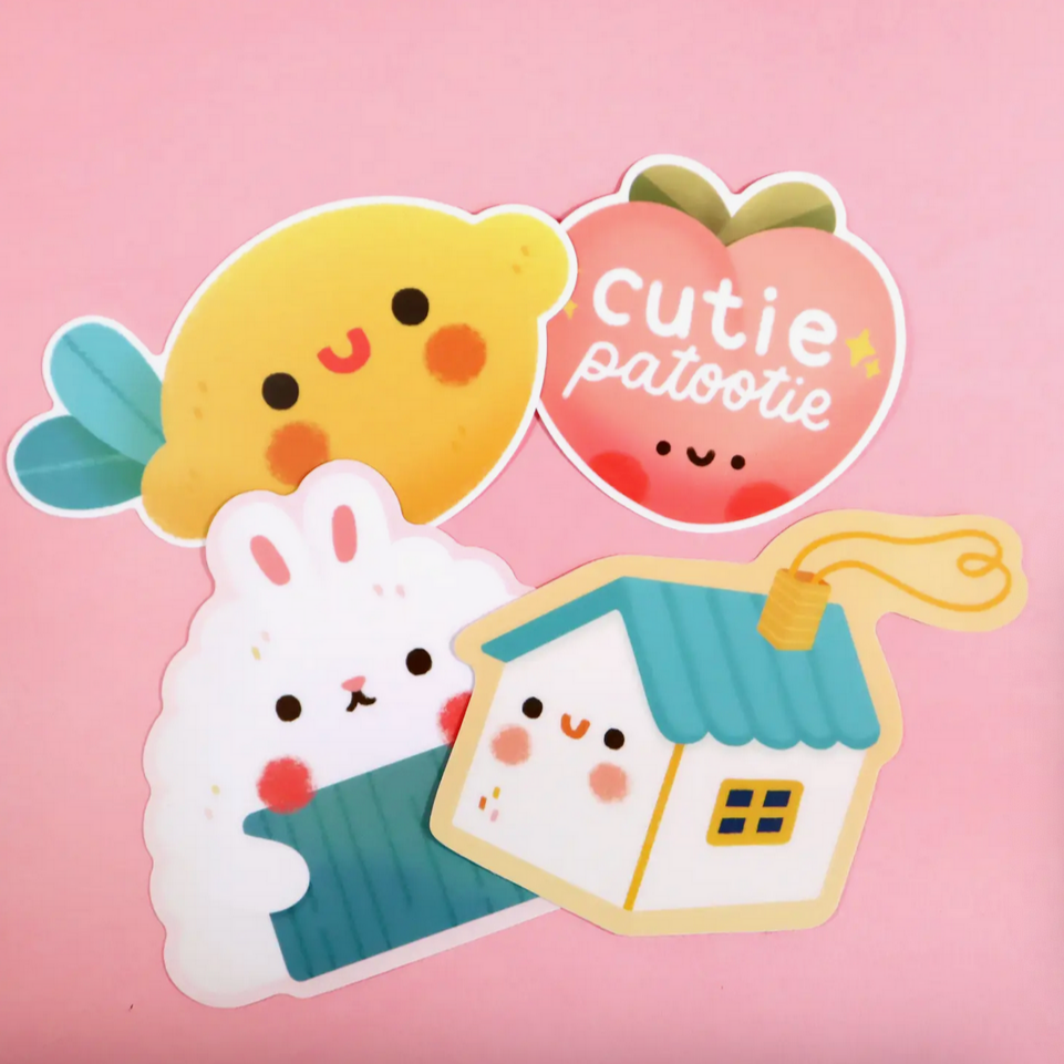 Bunny Onigiri (Bunnygiri) Sticker -Vica Lew