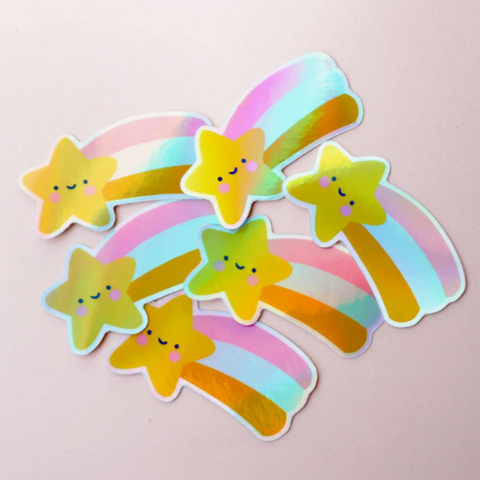 Holographic Shooting Star Sticker -Vica Lew