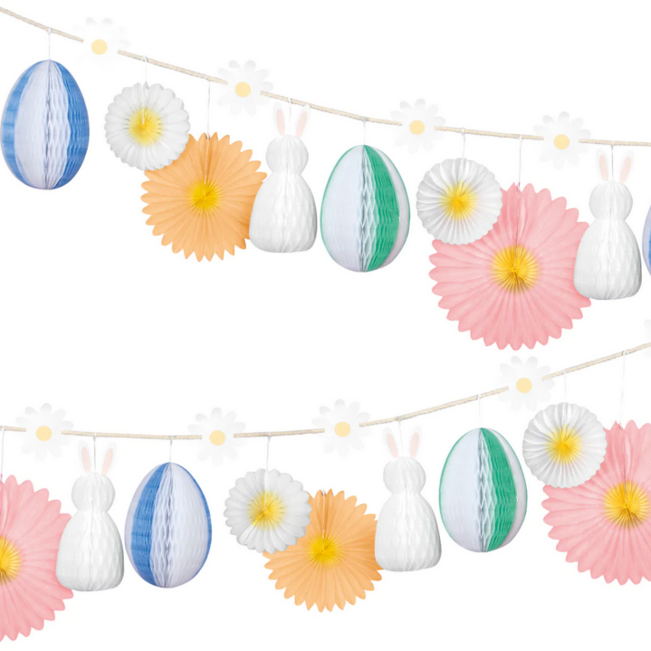 Honeycomb Easter Bunny Garland