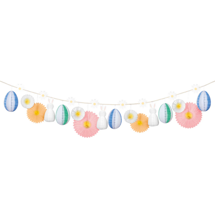 Honeycomb Easter Bunny Garland