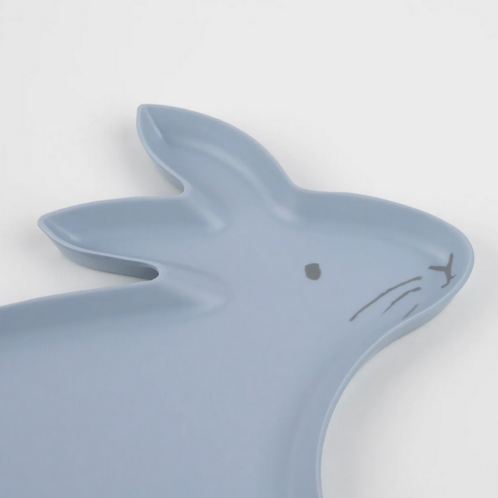 Reusable Bamboo Bunny Plates (pk4)