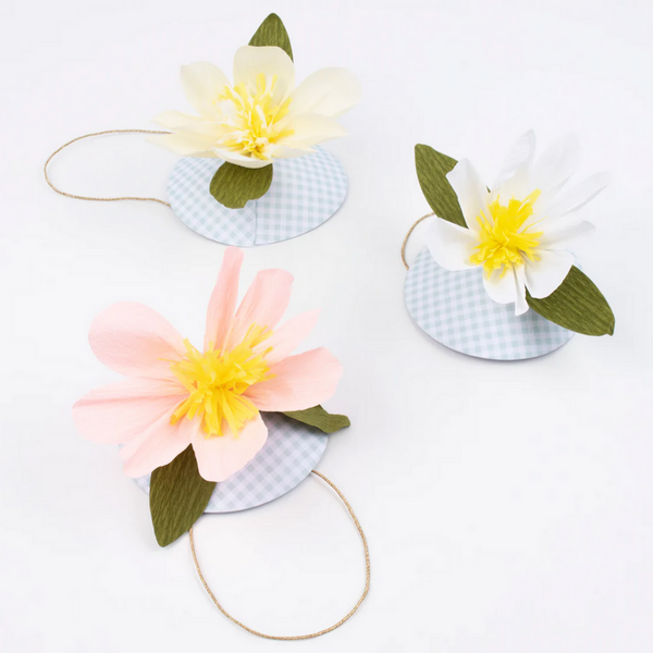 Paper Flower Hats (pk6)