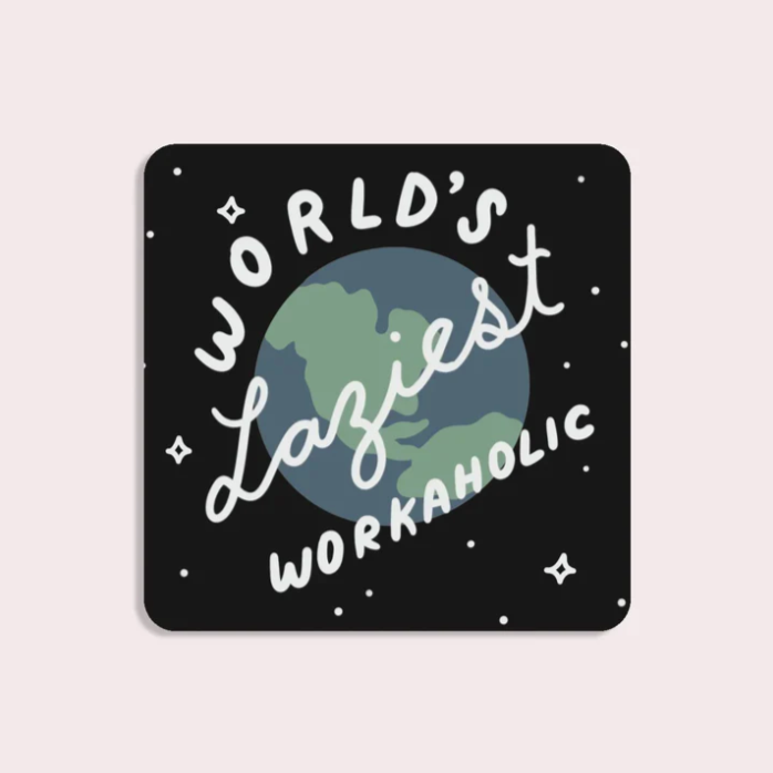 Workaholic Vinyl Sticker