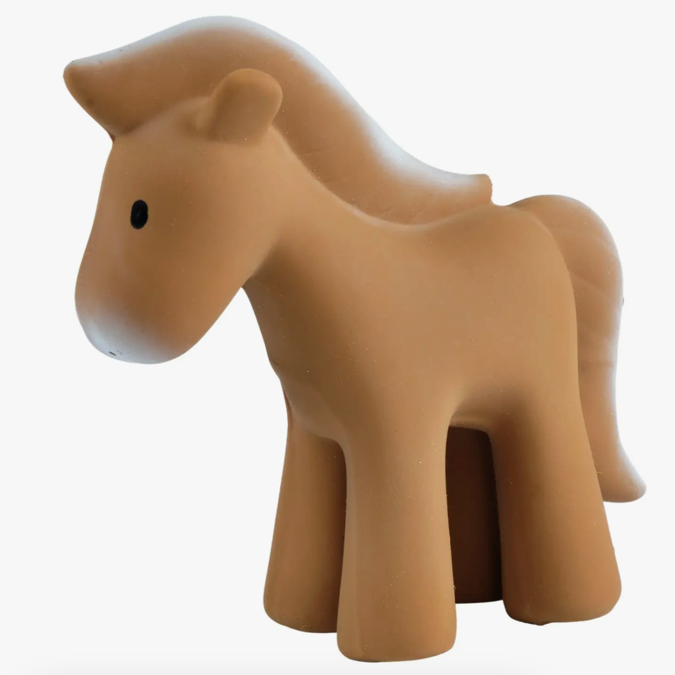 Horse - Natural Organic Rubber Teether, Rattle & Bath Toy