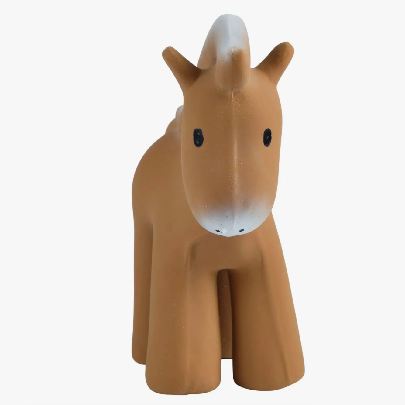 Horse - Natural Organic Rubber Teether, Rattle & Bath Toy