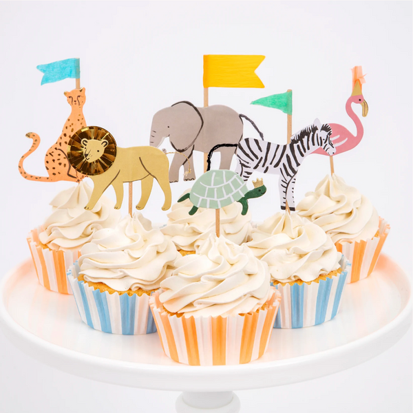 Safari Animals Cupcake Kit (pk24)
