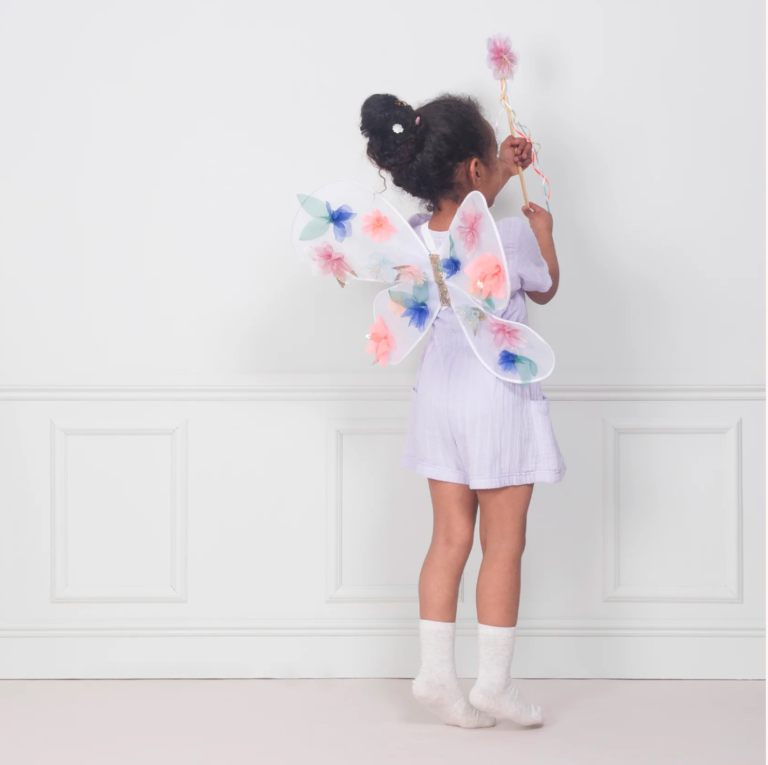 Organza Flower Wings & Wand