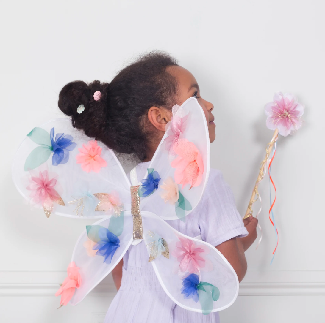 Organza Flower Wings & Wand