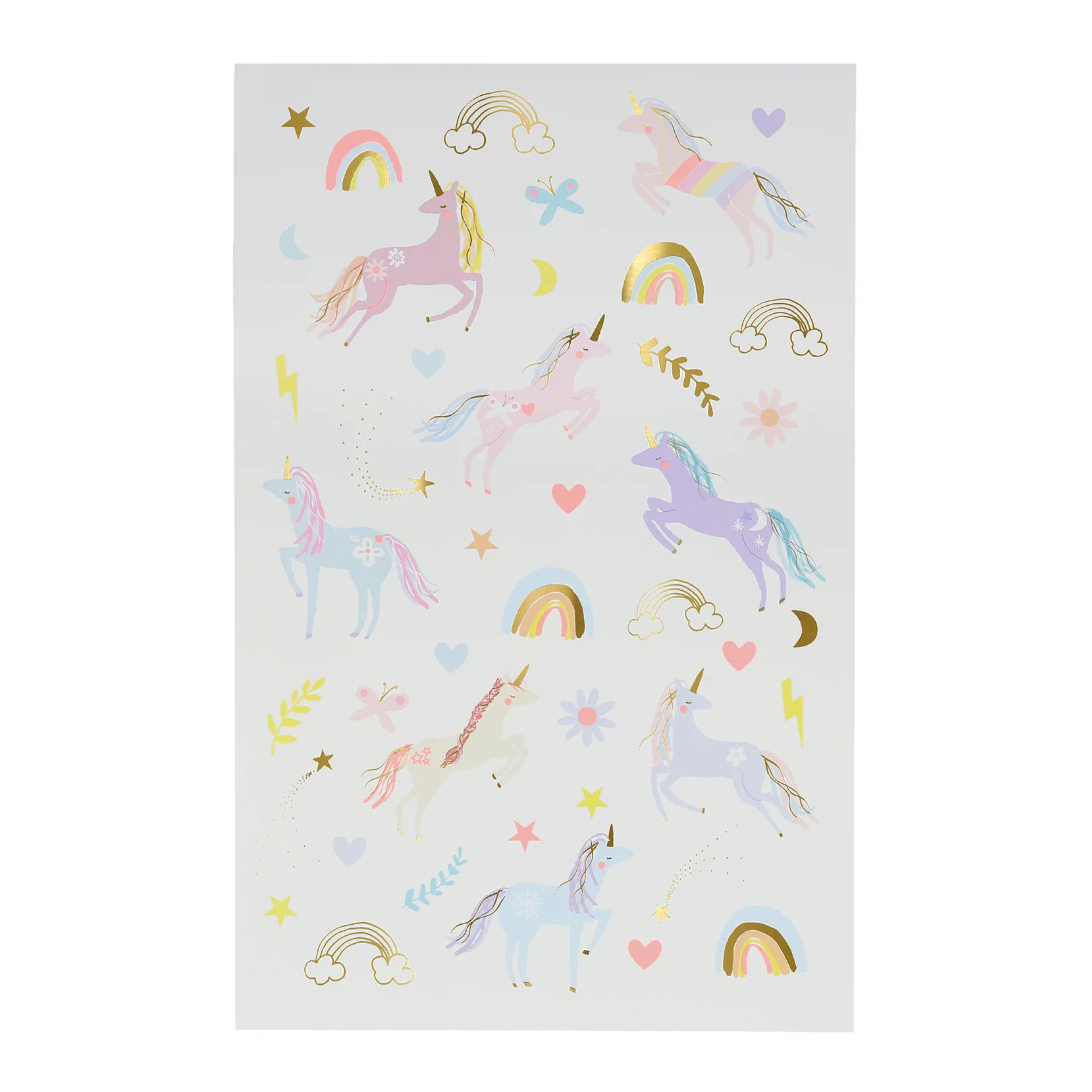 Unicorn Tattoo Sheets (x2 sheets)