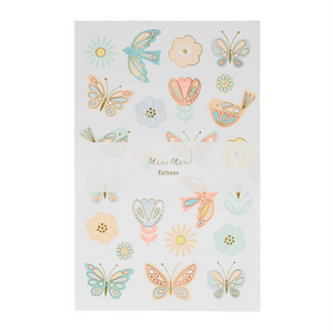 Birds & Butterflies Tattoo Sheets (X2 sheets)