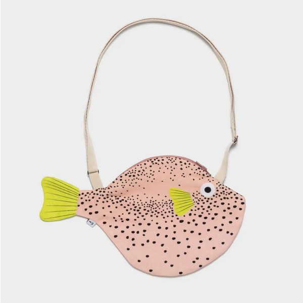 Pink Pufferfish bag - small