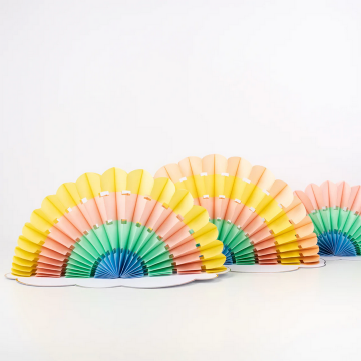 Honeycomb Rainbow Decorations (pk3)