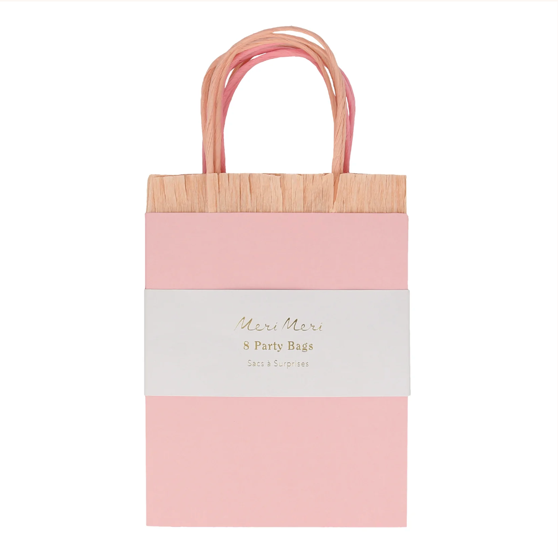 Pink Fringe Party Bags