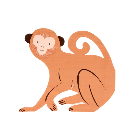 Monkey Napkins (pk16)