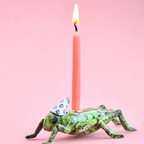 Porcelain Animal Cake Topper -cricket