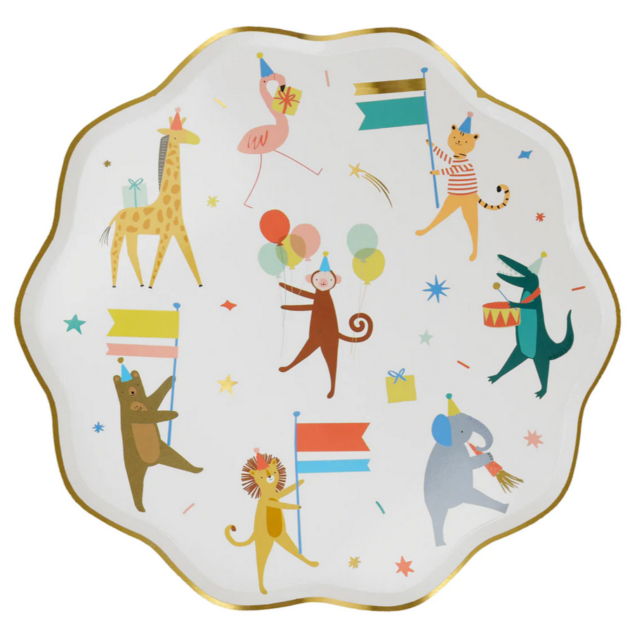 Animal Parade Dinner Plates (pk8)