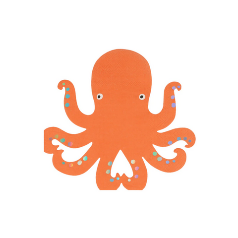 Octopus Napkins (pk16)