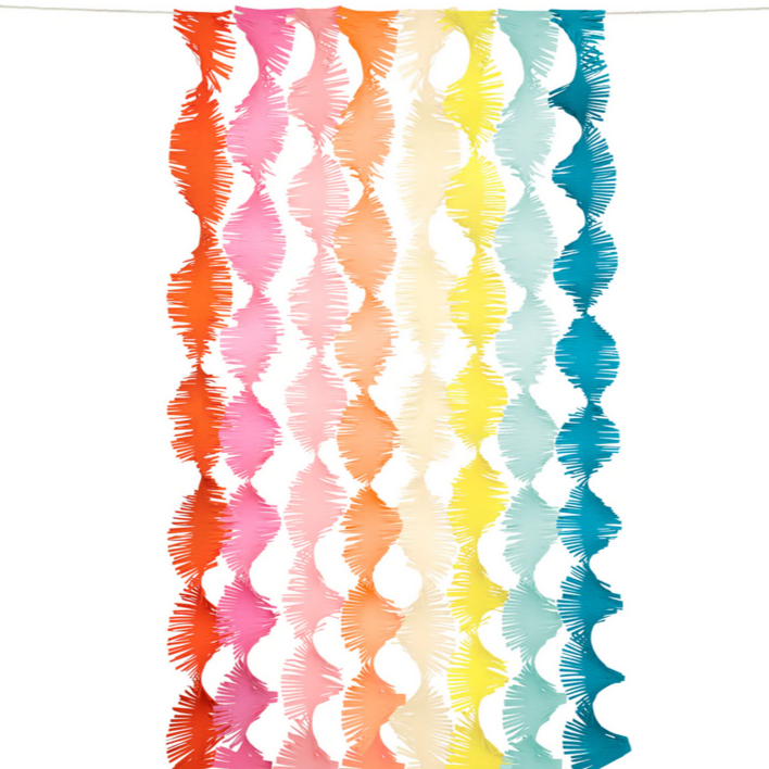 Rainbow Twisty Fringe Backdrop