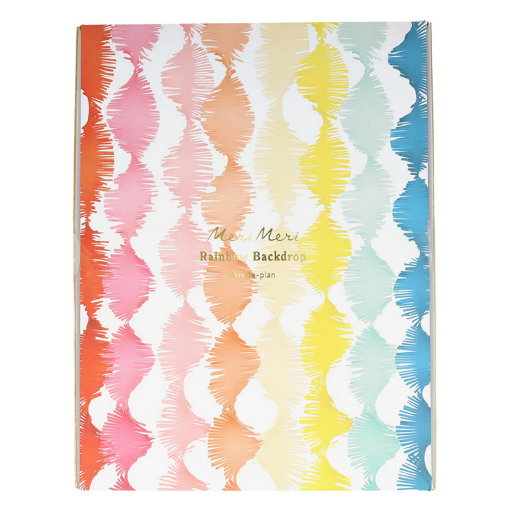 Rainbow Twisty Fringe Backdrop